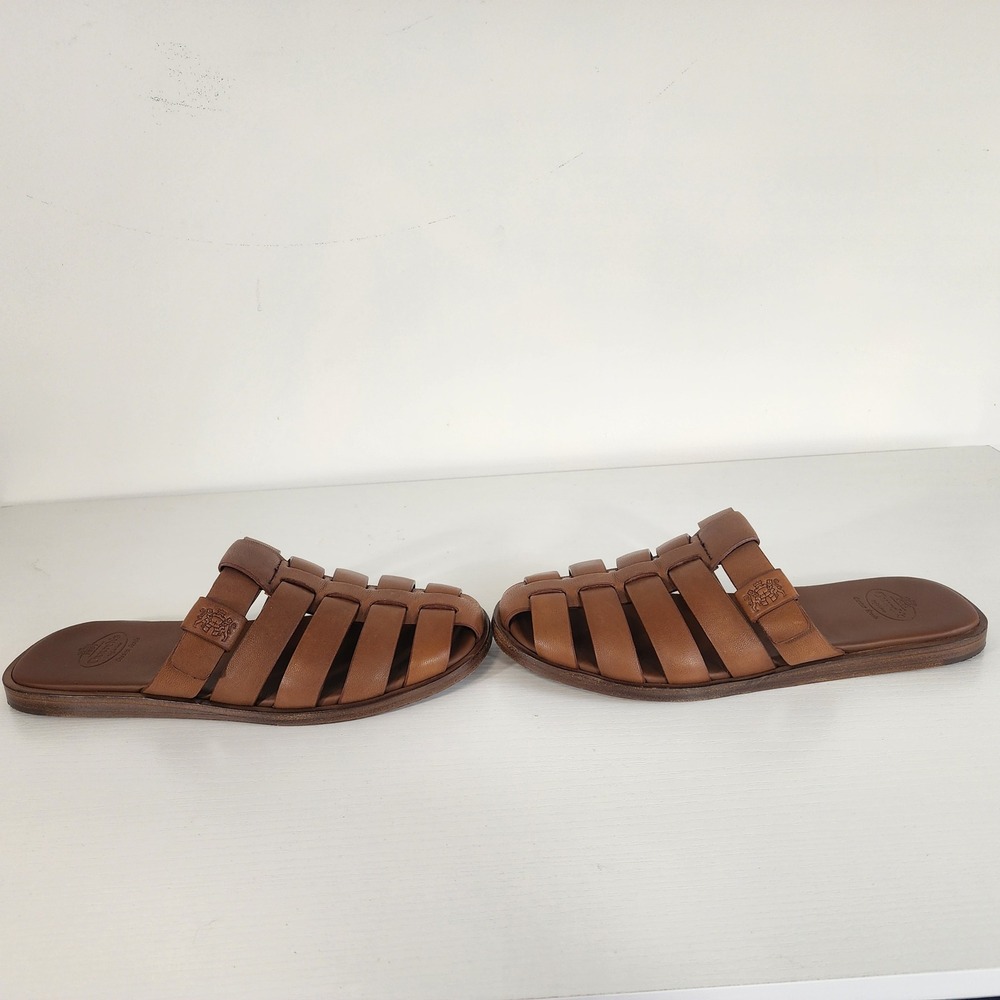 Church's Olivia Leather Fisherman Slide Sandals Brown EU 36.5 Italy summer‎ - Picture 5 of 13
